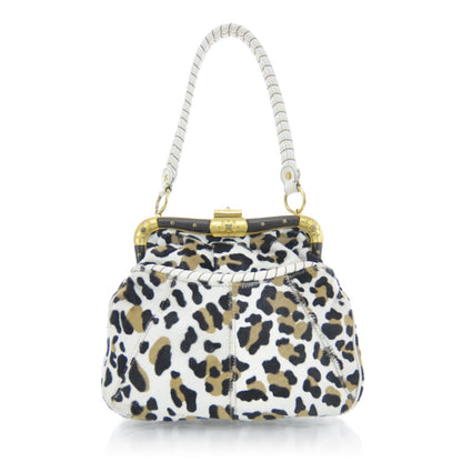 Valentino Garavani Leopard Print Pony Hair Frame Bag 1 of 11