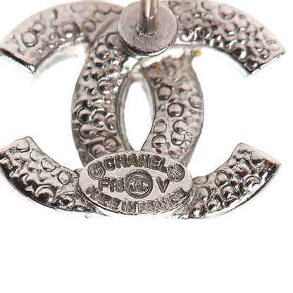 Chanel Crystal CC Earrings Silver 4 of 5