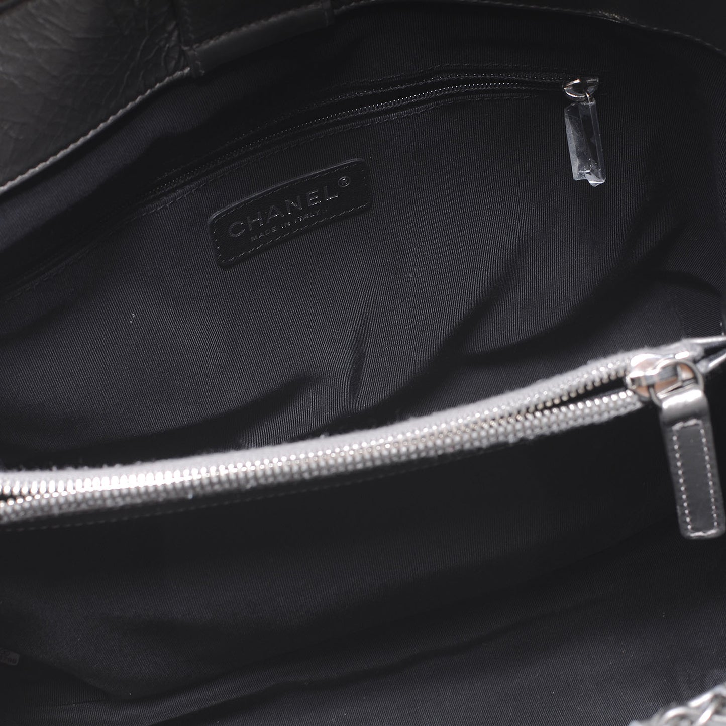 Calfskin Small Chain Me Tote Silver