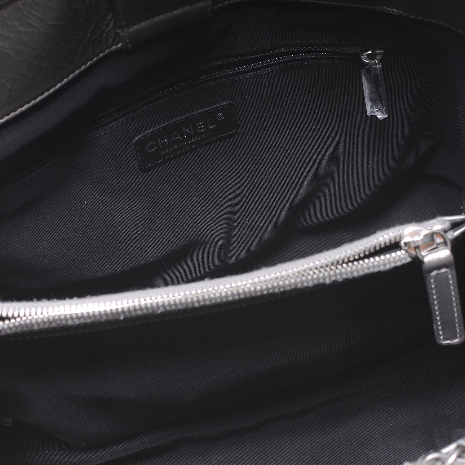 Chanel Calfskin Small Chain Me Tote Silver 5 of 7