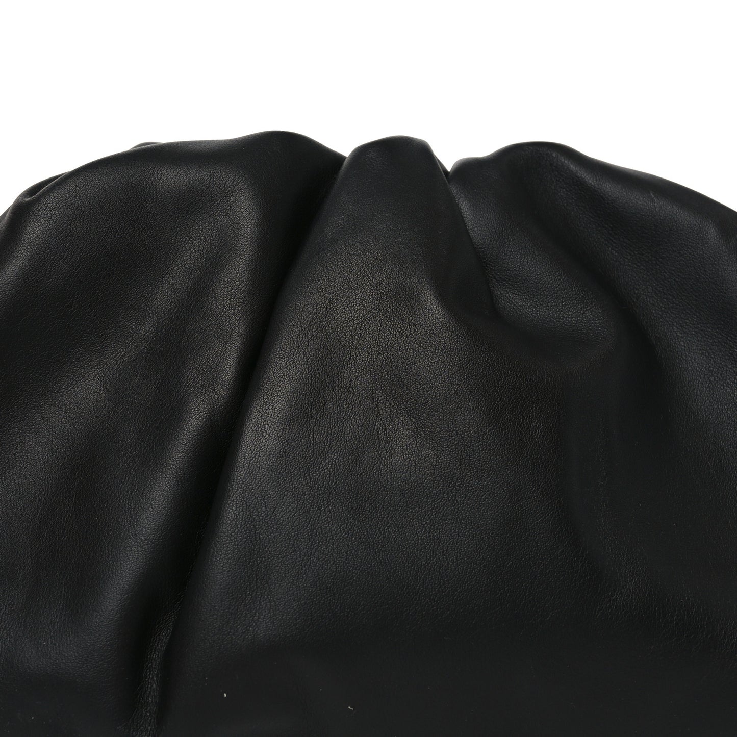 Smooth Butter Calf The Pouch Oversized Clutch Black