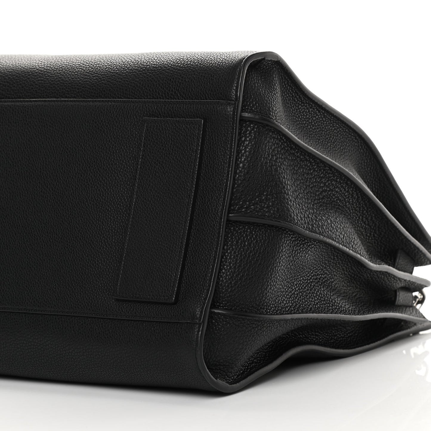 Grained Calfskin Large Souple Sac De Jour Black