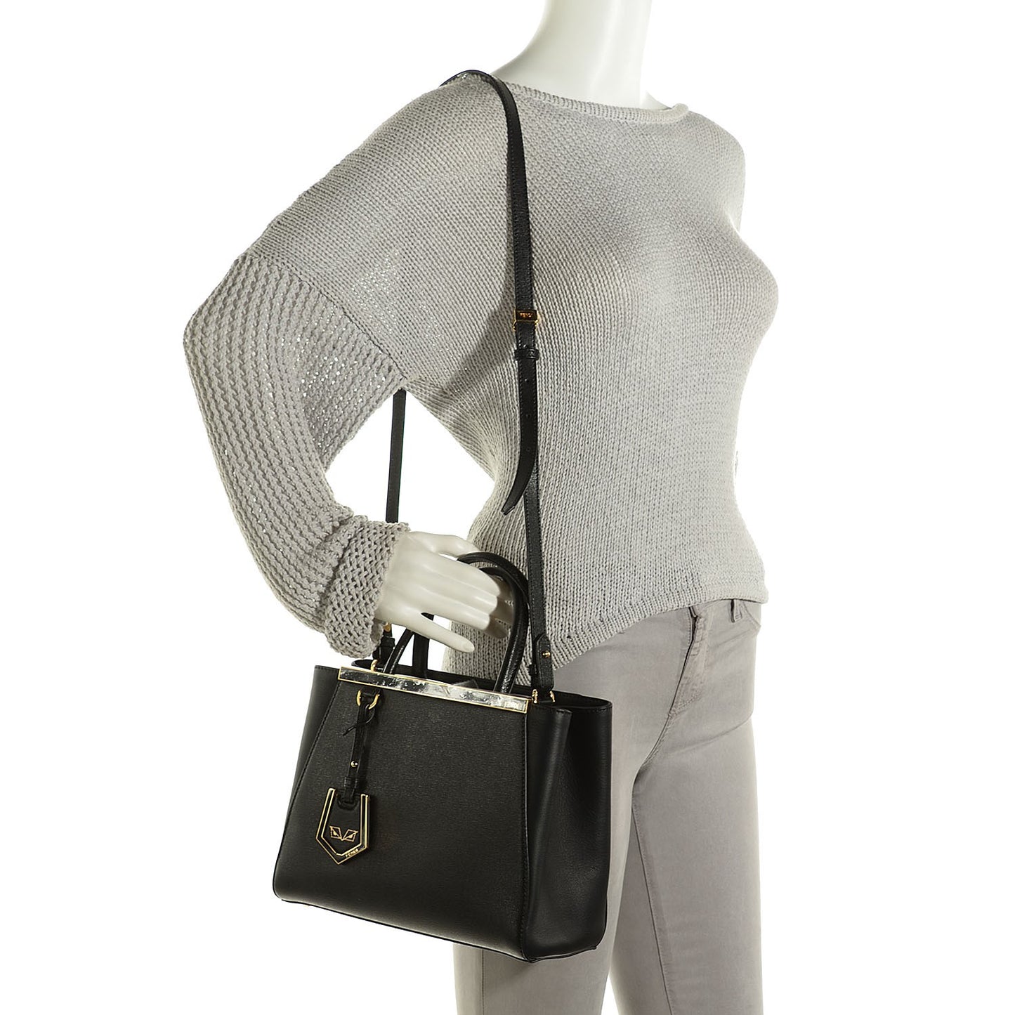 Vitello Elite Petite 2Jours Tote Black