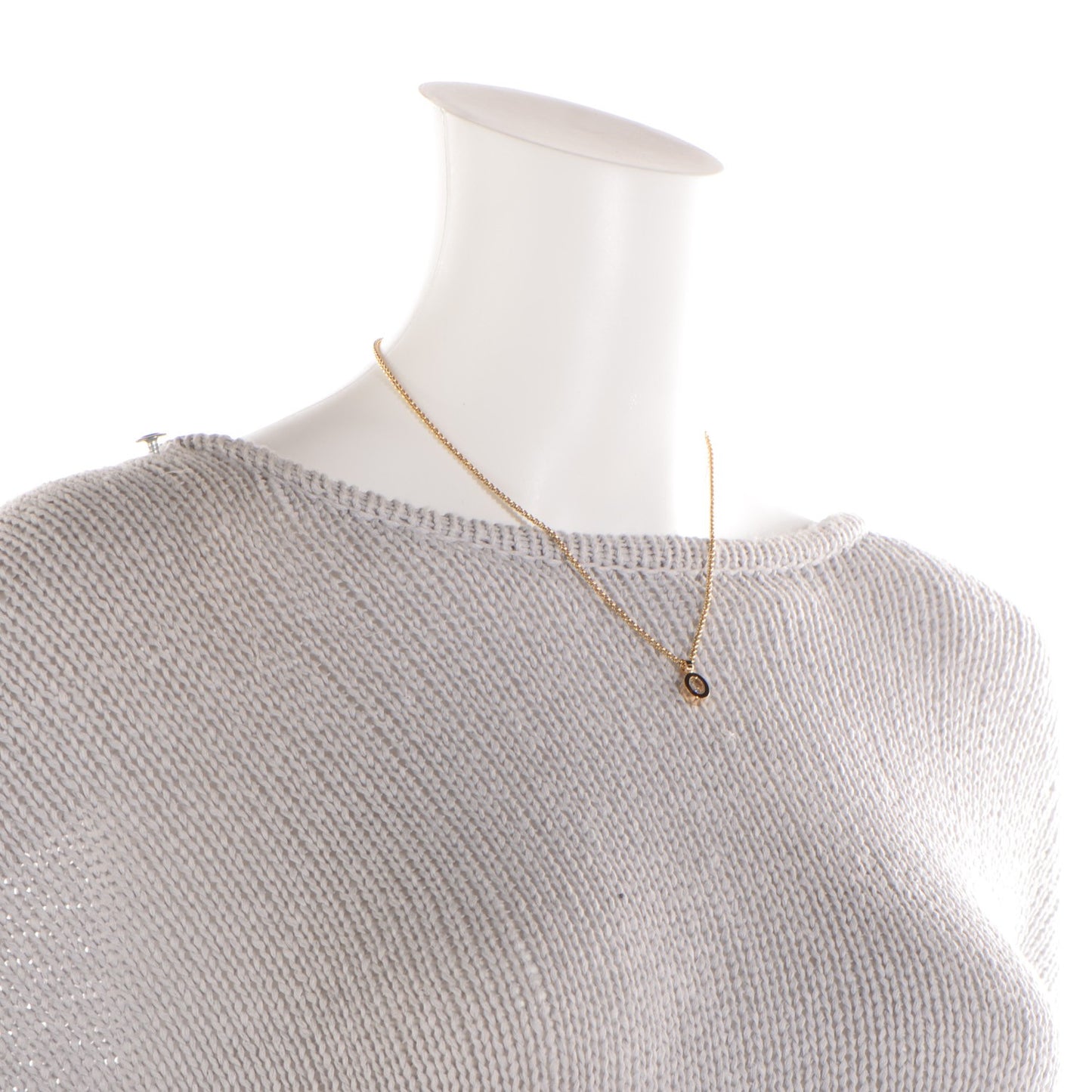 18K Yellow Gold Happy Diamonds Icons Oval Pendant Necklace