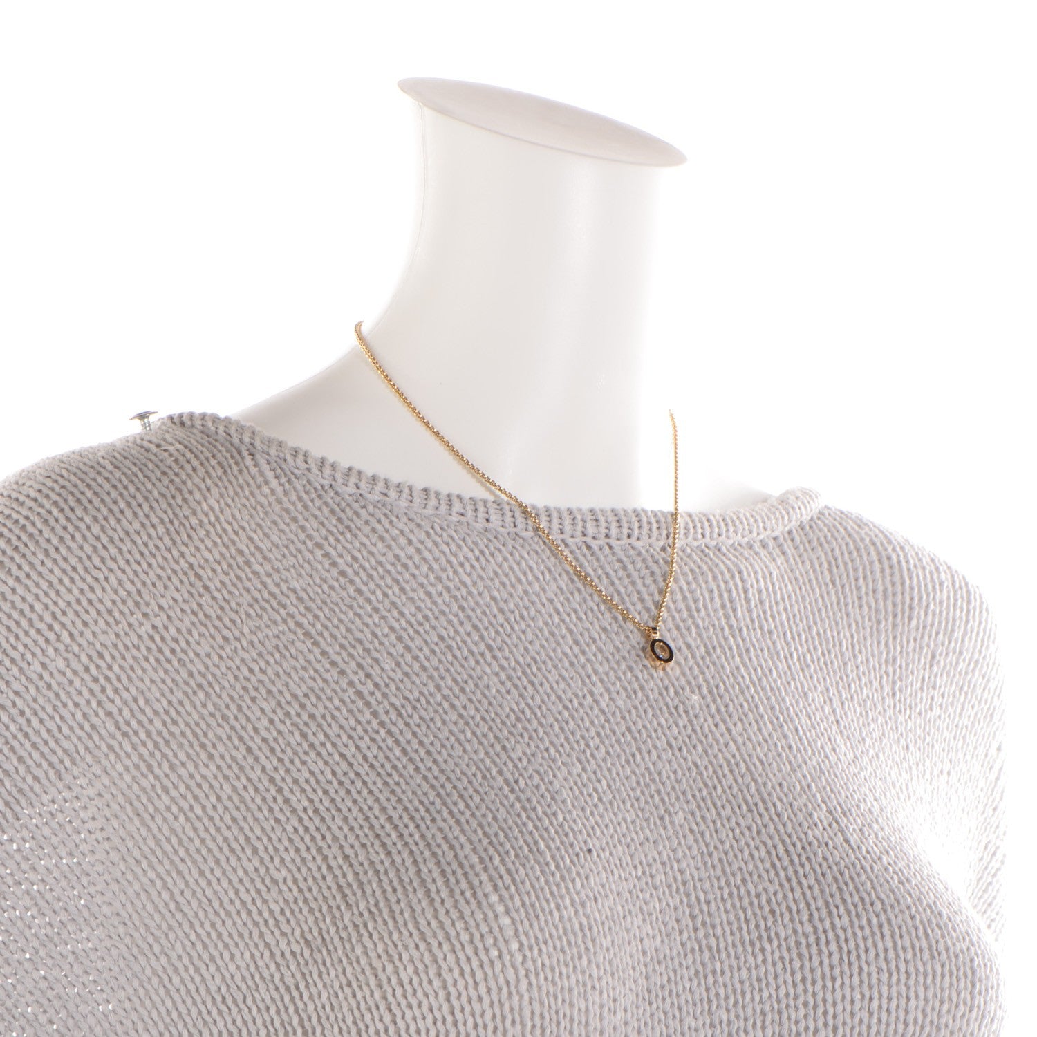 Chopard 18K Yellow Gold Happy Diamonds Icons Oval Pendant Necklace 2 of 5