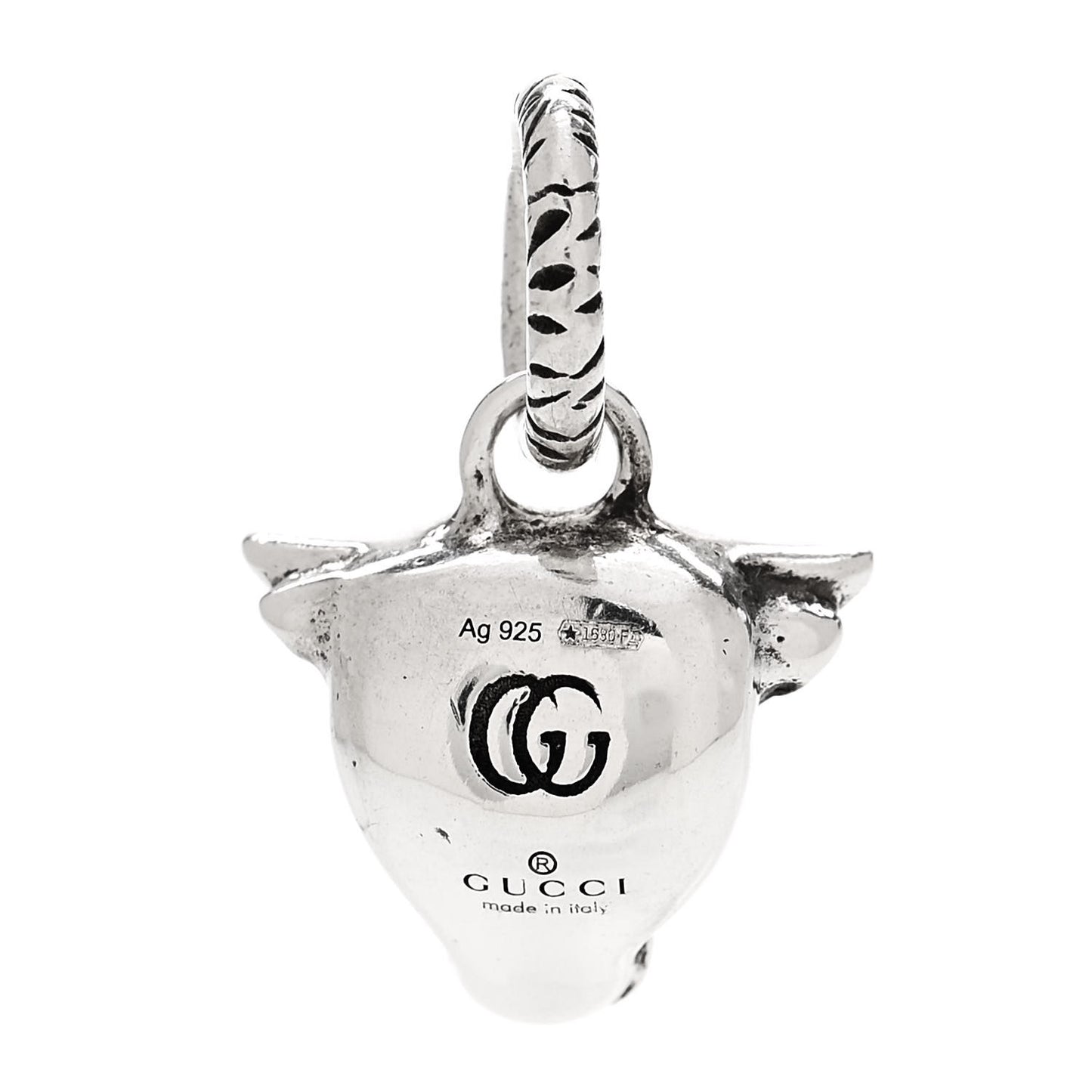 Sterling Silver Anger Forest Bull Head Pendant
