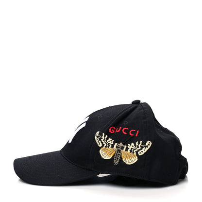 Gucci X MLB Cotton NY Yankees Baseball Hat 57-61 Black 3 of 8