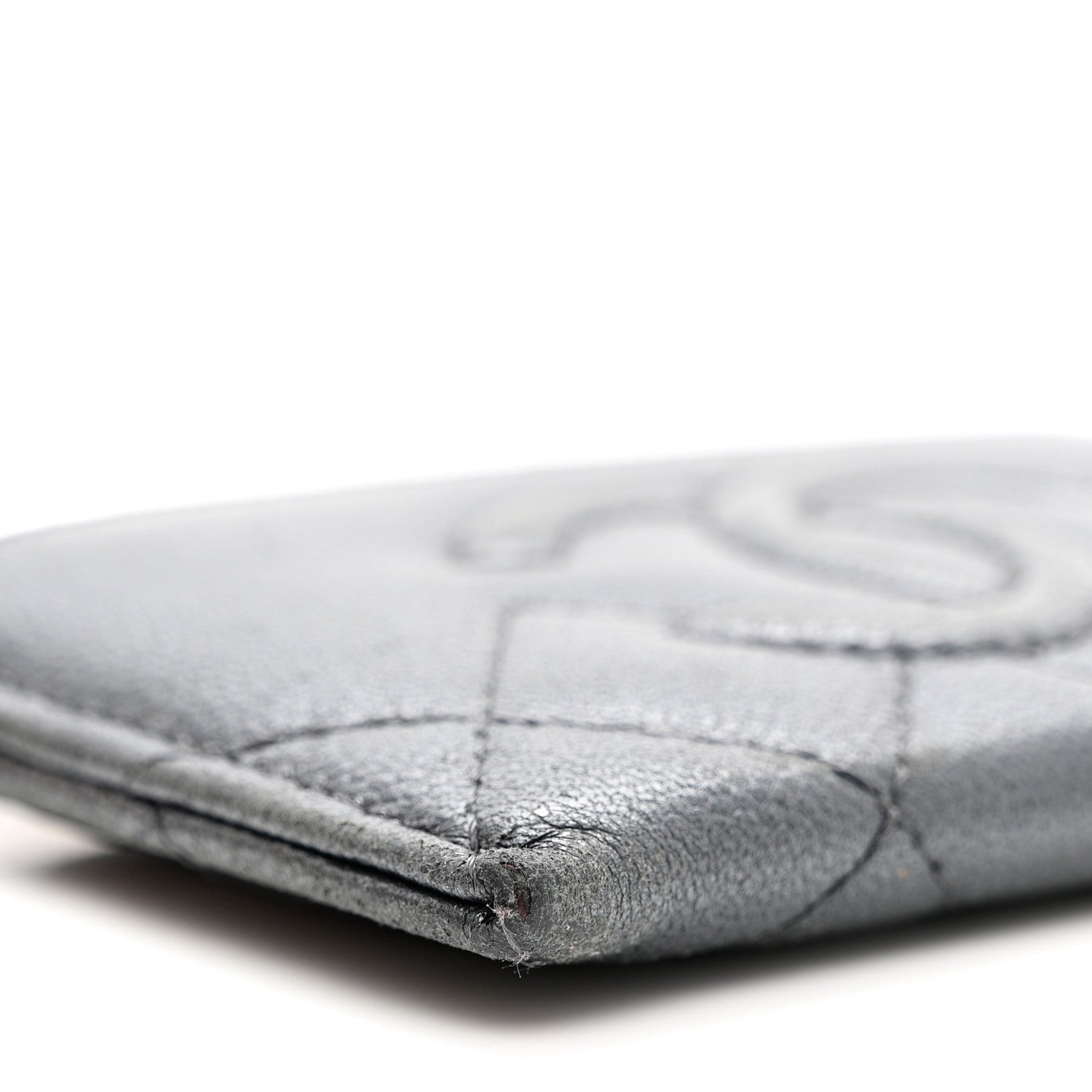 Chanel Metallic Caviar Quilted Maxi CC Card Holder Black 13 of 14