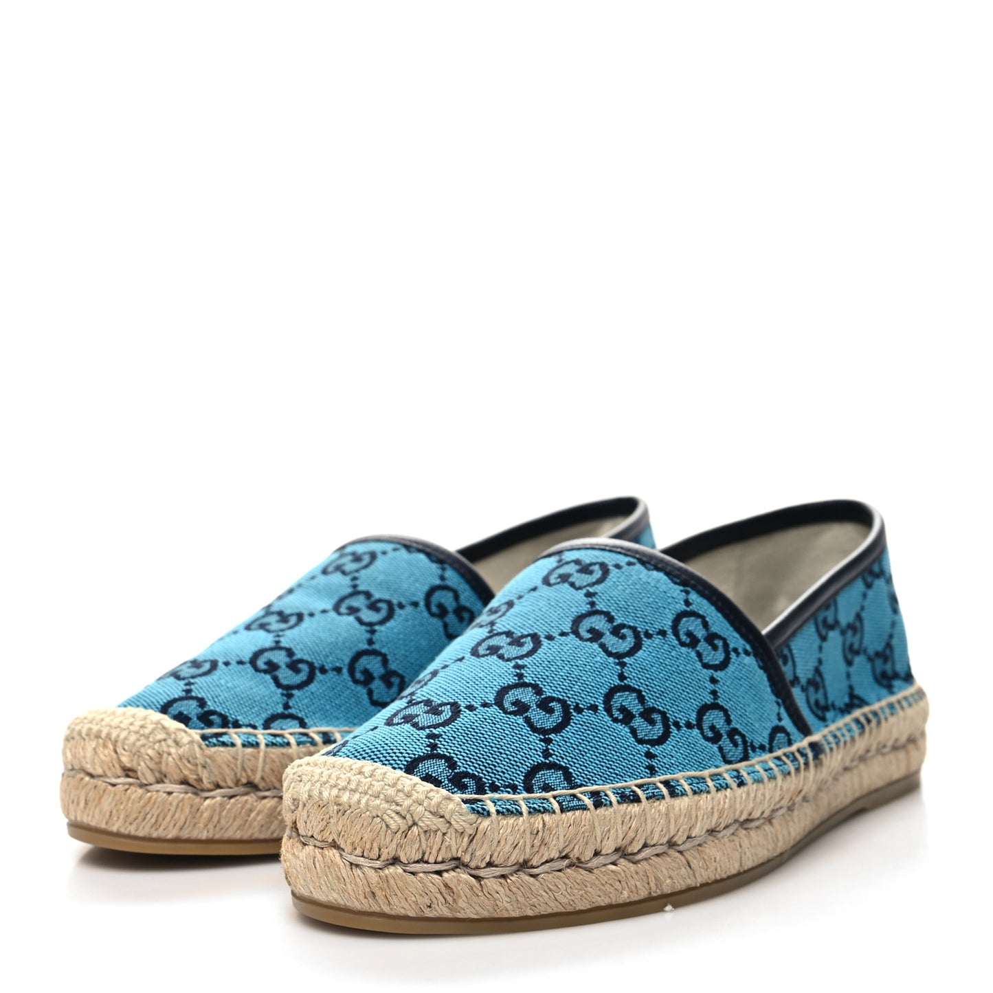 GG Monogram Multicolor Espadrilles 37 Light Blue