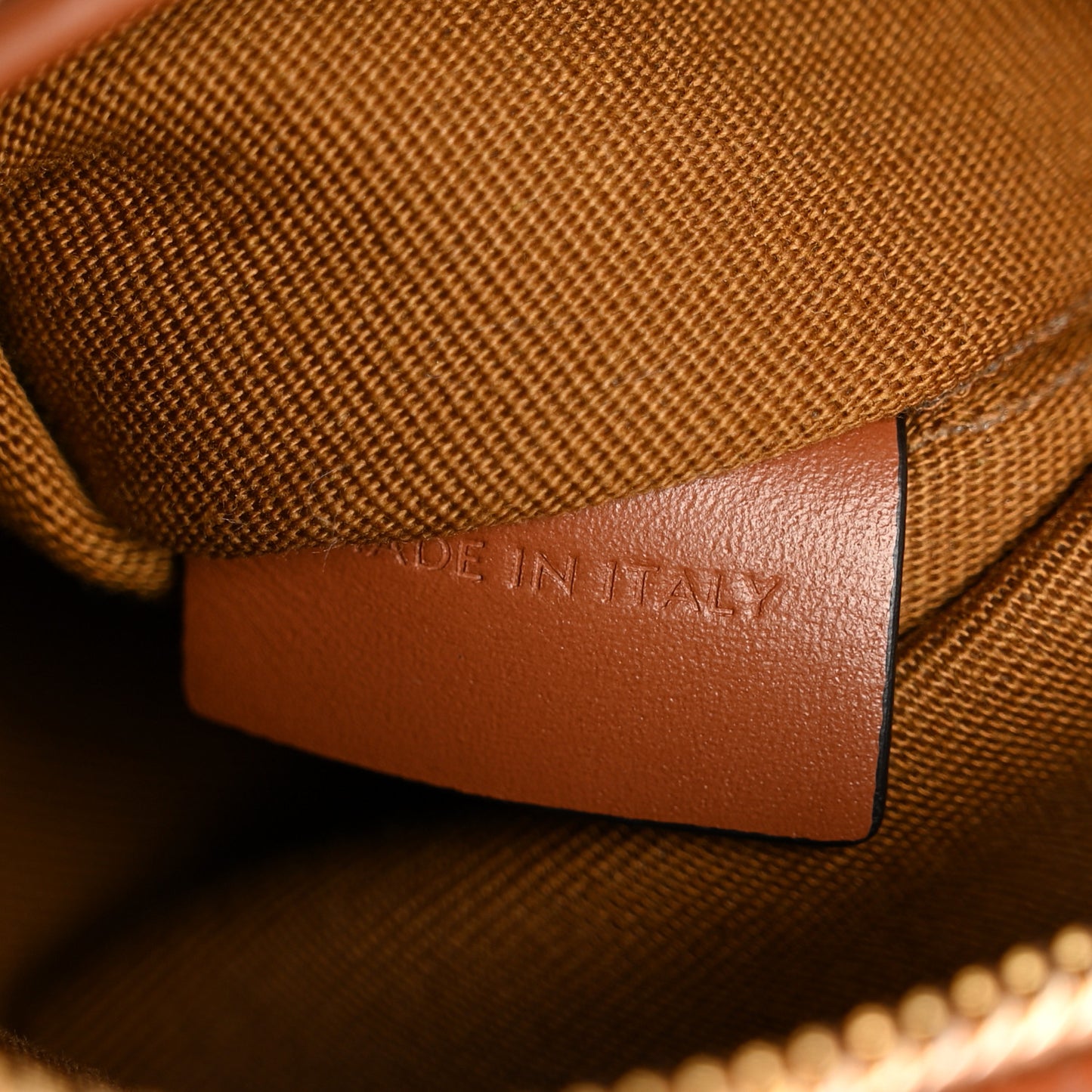 Triomphe Canvas XL Calfskin Small Boston Bag Tan