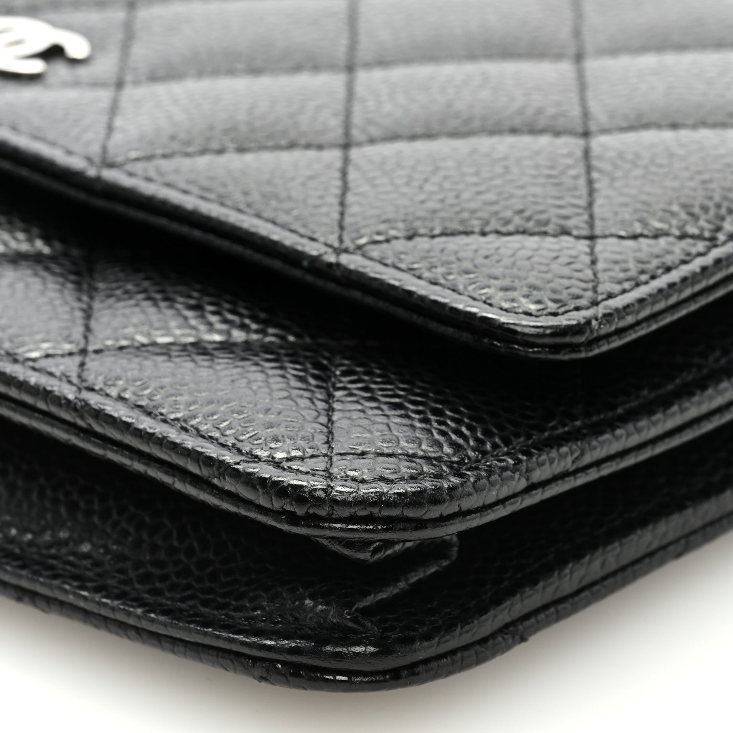 Chanel Caviar Quilted Wallet on Chain WOC Black 8 of 9
