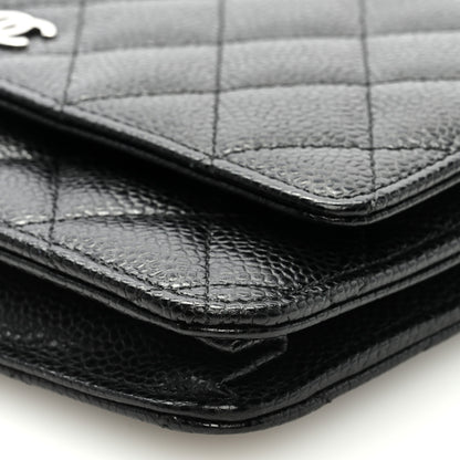 Chanel Caviar Quilted Wallet on Chain WOC Black 8 of 9