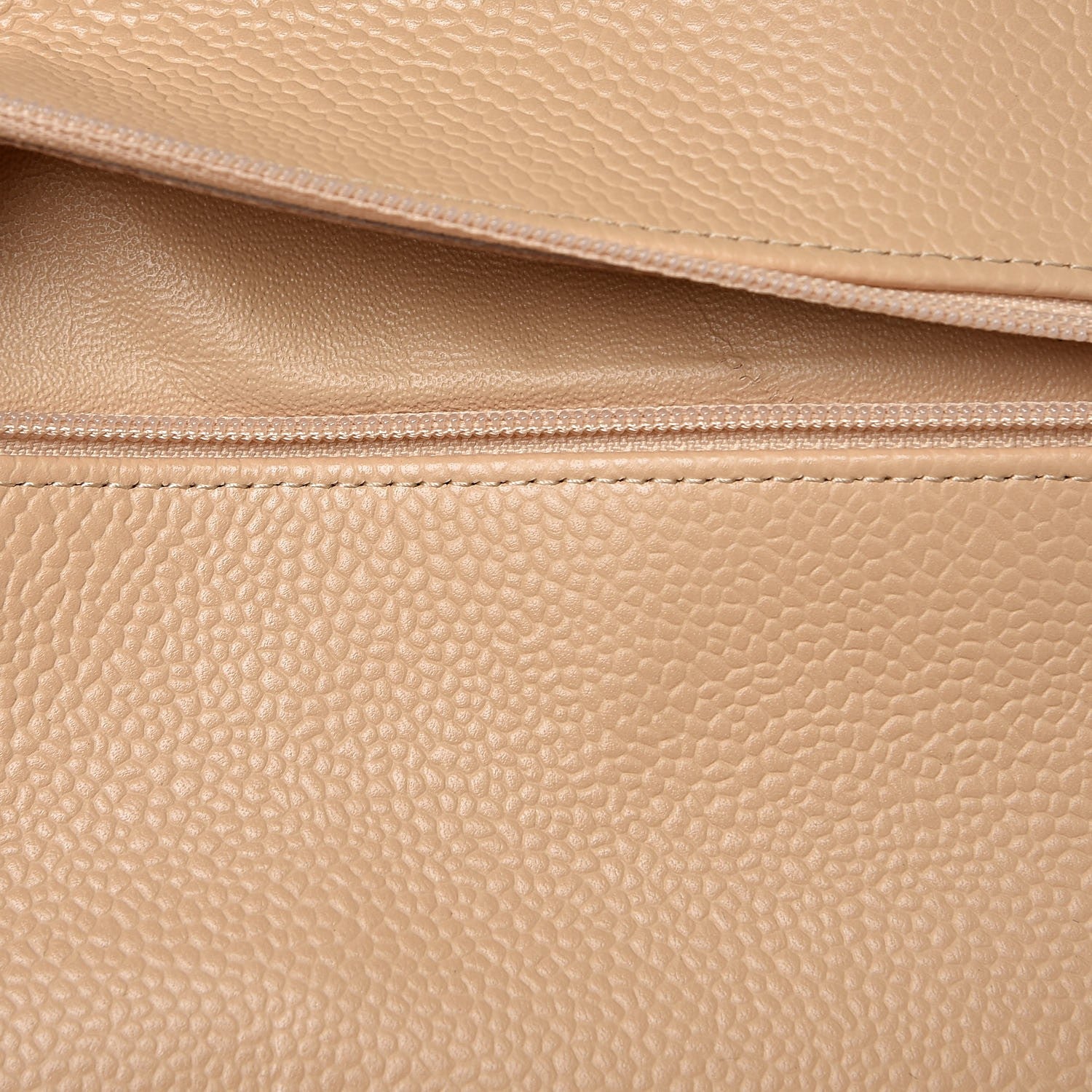 Chanel Caviar Quilted Medium Double Flap Beige Clair 7 of 9