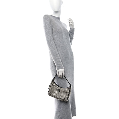Prada Satin Crystal Mini Re-Edition 2000 Bag Cristal 2 of 12