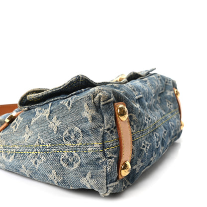 Louis Vuitton Monogram Denim Baggy PM Blue 7 of 8