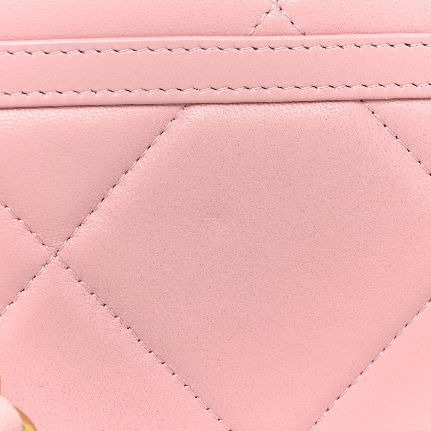 Lambskin Quilted Chanel 19 Belt Phone Holder Bag Pink