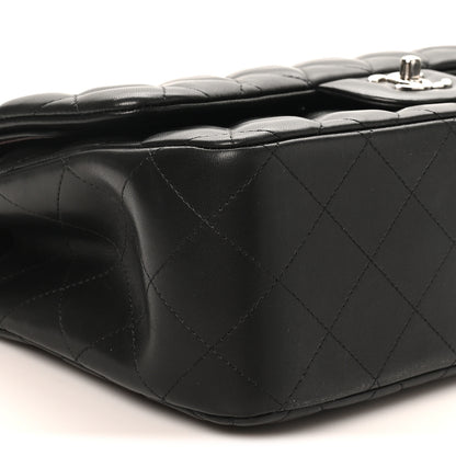 Chanel Lambskin Quilted Jumbo Double Flap Black 9 of 10