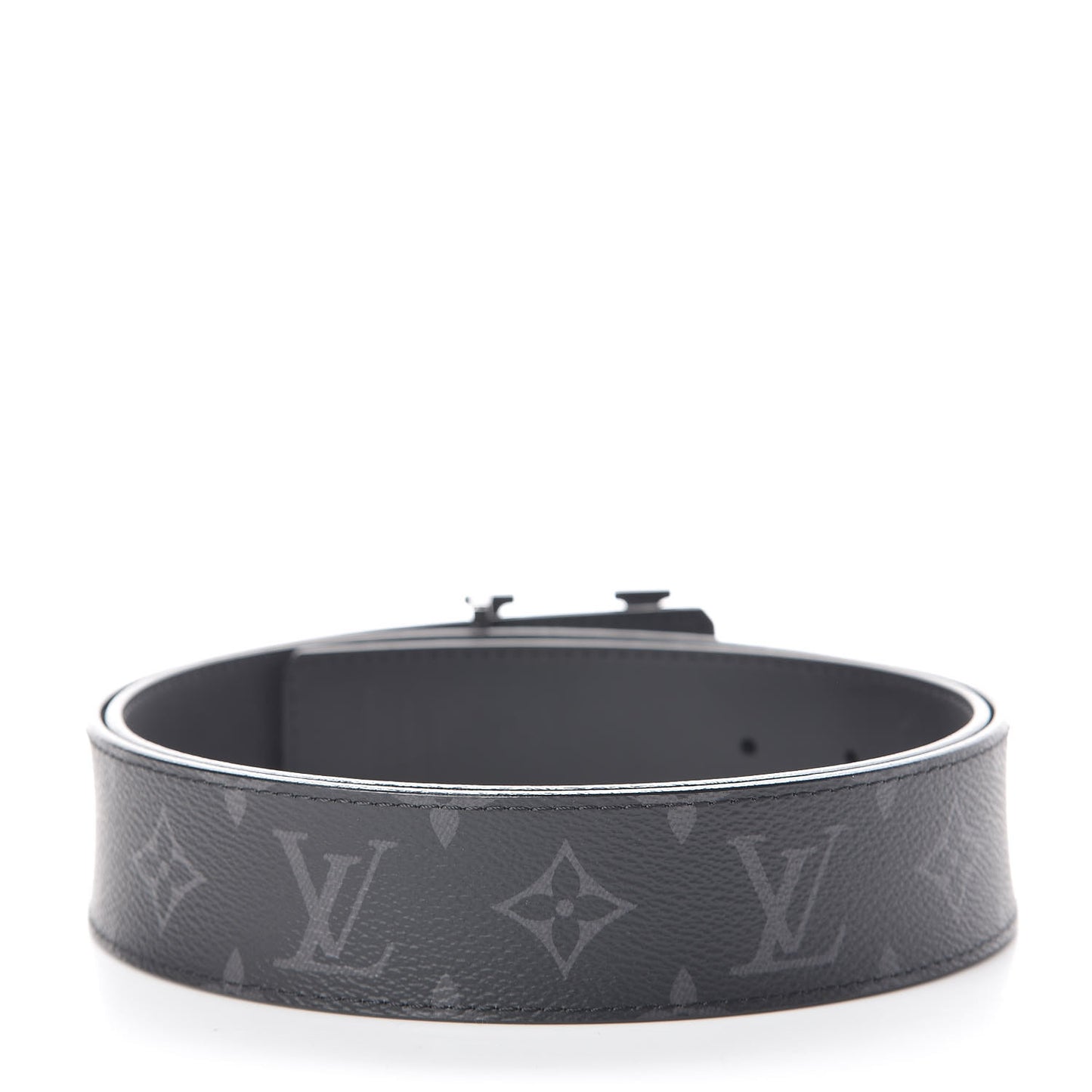Monogram Eclipse Taigarama 40mm LV Initiales Reversible Belt 95 38 Black