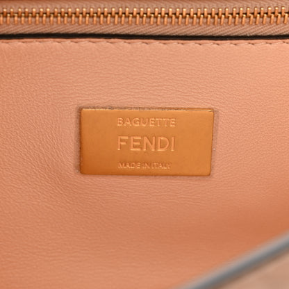 Fendi Nappa Small FF Embossed Midi Chain Baguette Light Rose 6 of 10