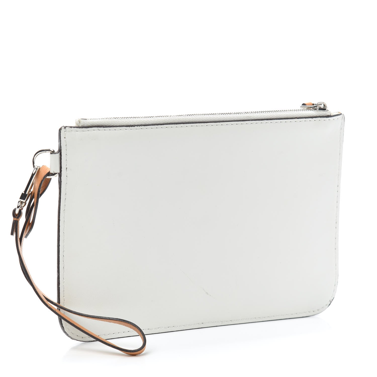 Louis Vuitton Calfskin Pochette White 3 of 6
