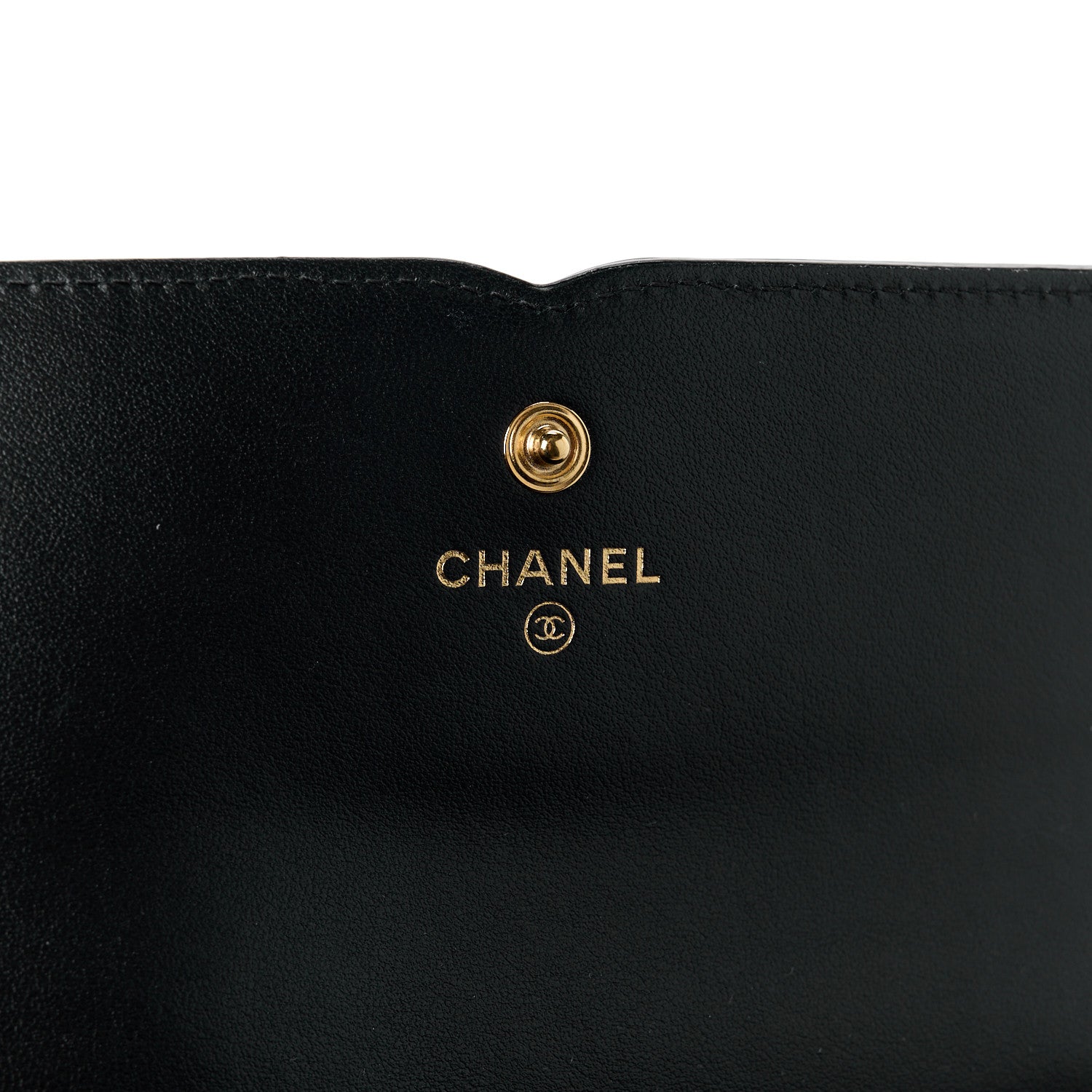 Chanel Caviar Quilted Filigree Large Gusset Flap Wallet Black 7 of 13