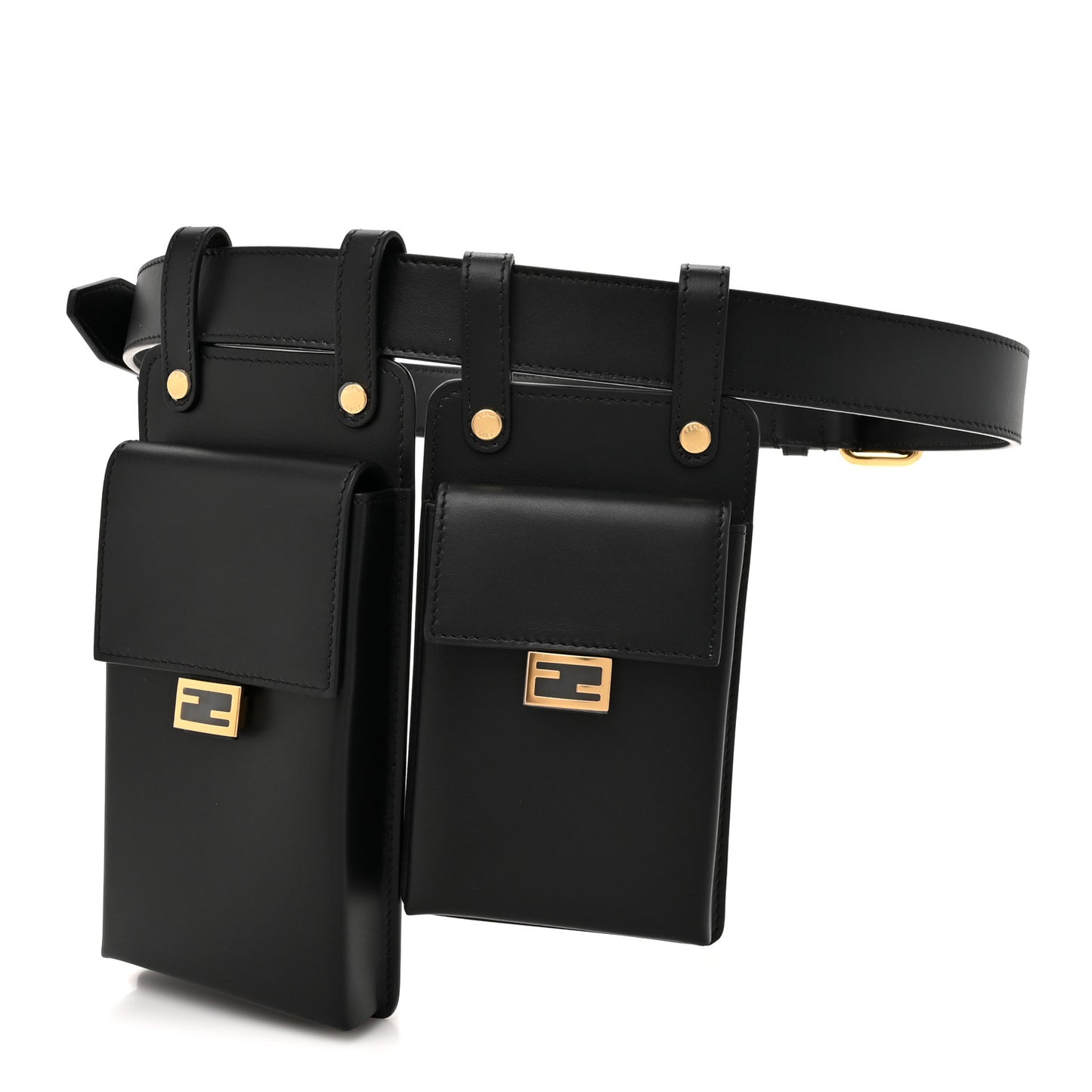 Vitello Kyoto Utility Belt Pouch Black