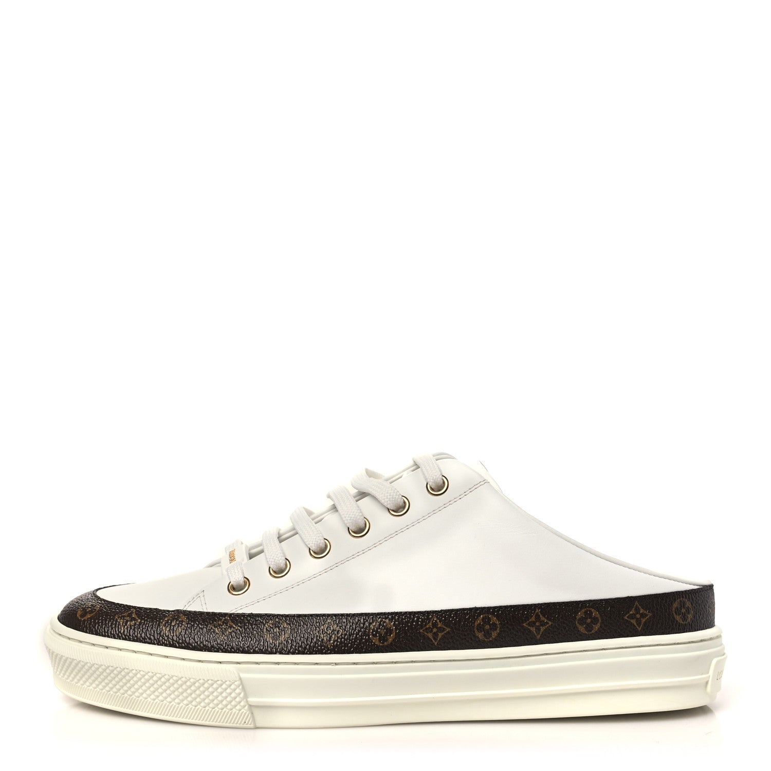 Louis Vuitton Monogram Womens Stellar Open Back Sneakers 39 White 1 of 9