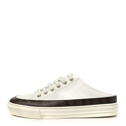 Louis Vuitton Monogram Womens Stellar Open Back Sneakers 39 White 1 of 9