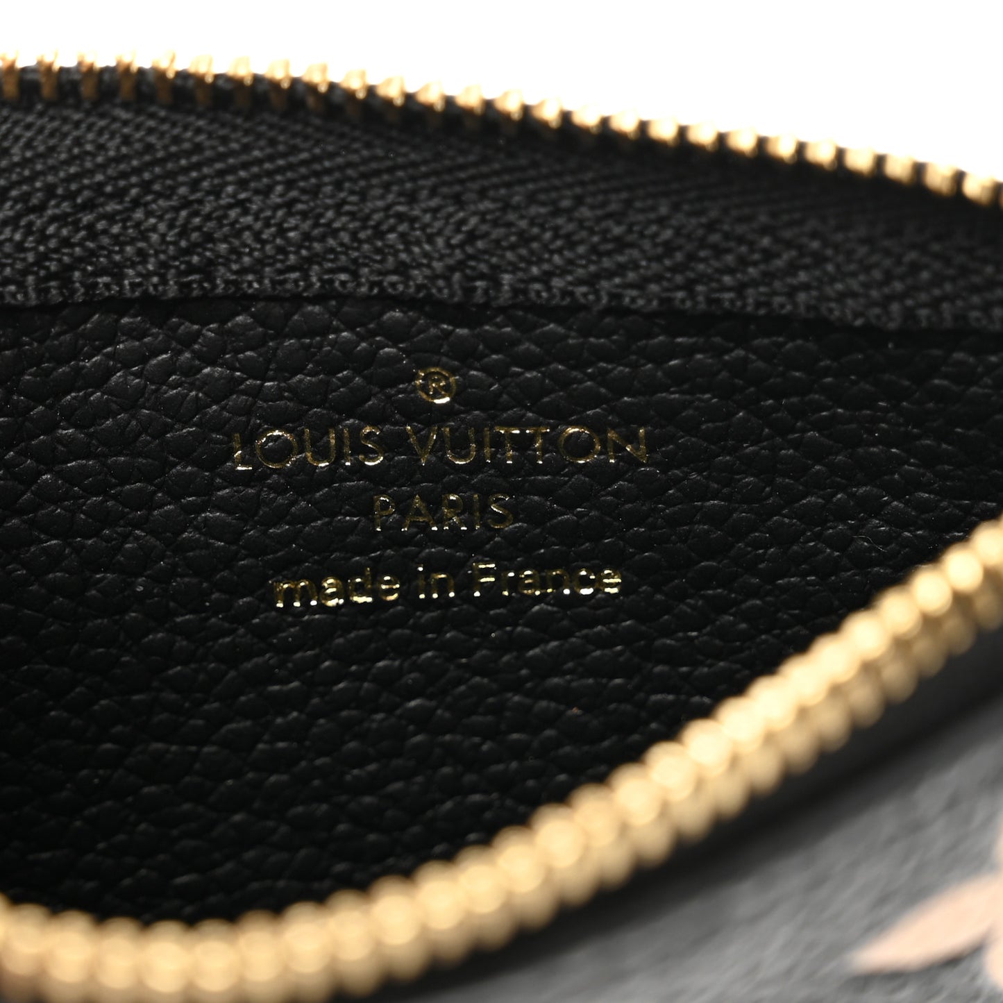 Empreinte Monogram Giant Key Pouch Black Beige