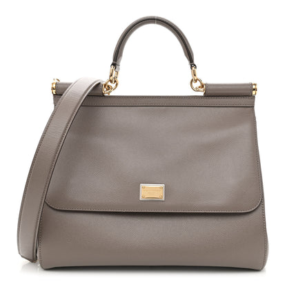 Dolce & Gabbana Dauphine Medium Miss Sicily Satchel Grey 3 of 12