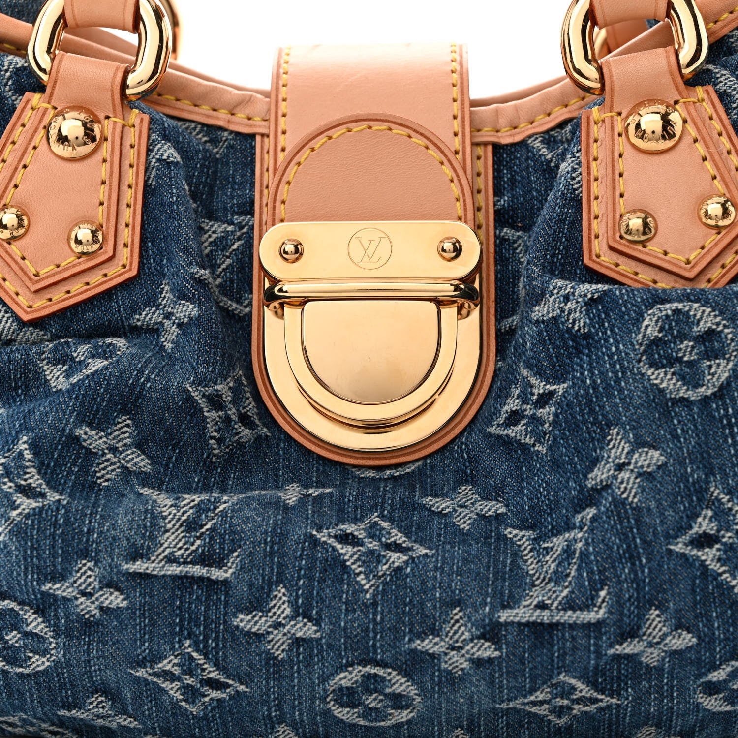 Louis Vuitton Monogram Denim Pleaty Blue 8 of 10