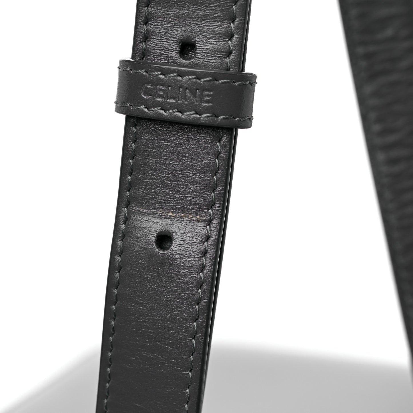 Shiny Calfskin Medium Triomphe Grey