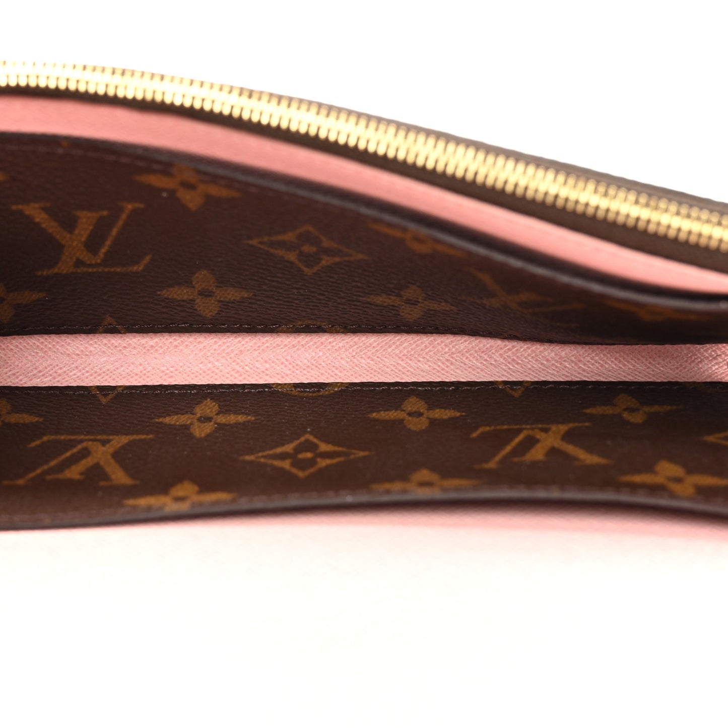 Monogram Emilie Wallet Rose Ballerine