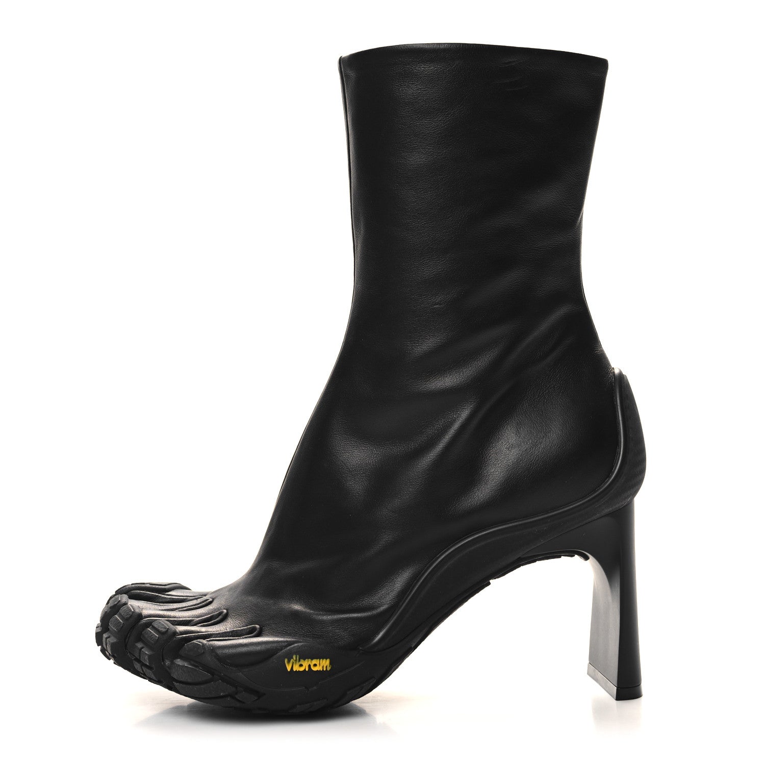 Balenciaga X VIBRAM Calfskin 80mm Toe Booties 39 Black 1 of 7