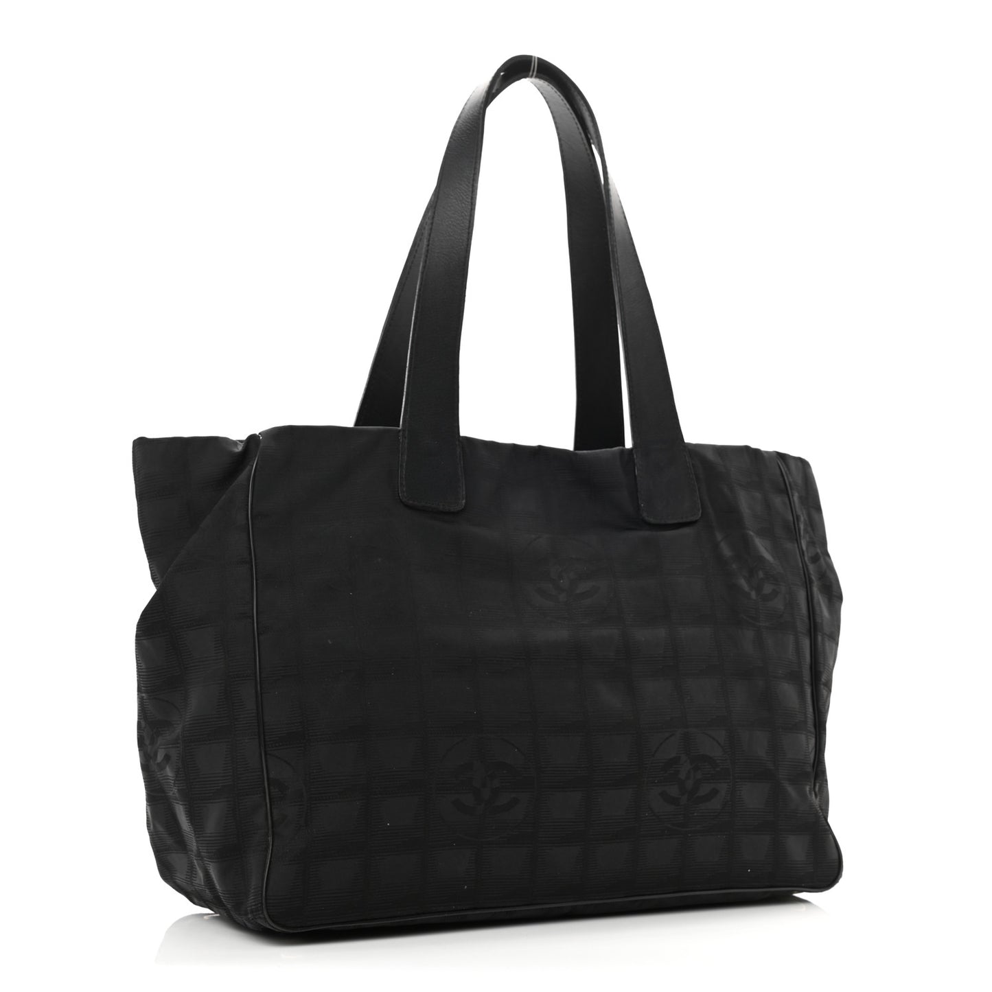Nylon Medium Travel Tote Black