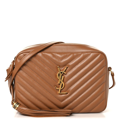 Saint Laurent Calfskin Matelasse Monogram Lou Camera Bag Cinnamon 1 of 10