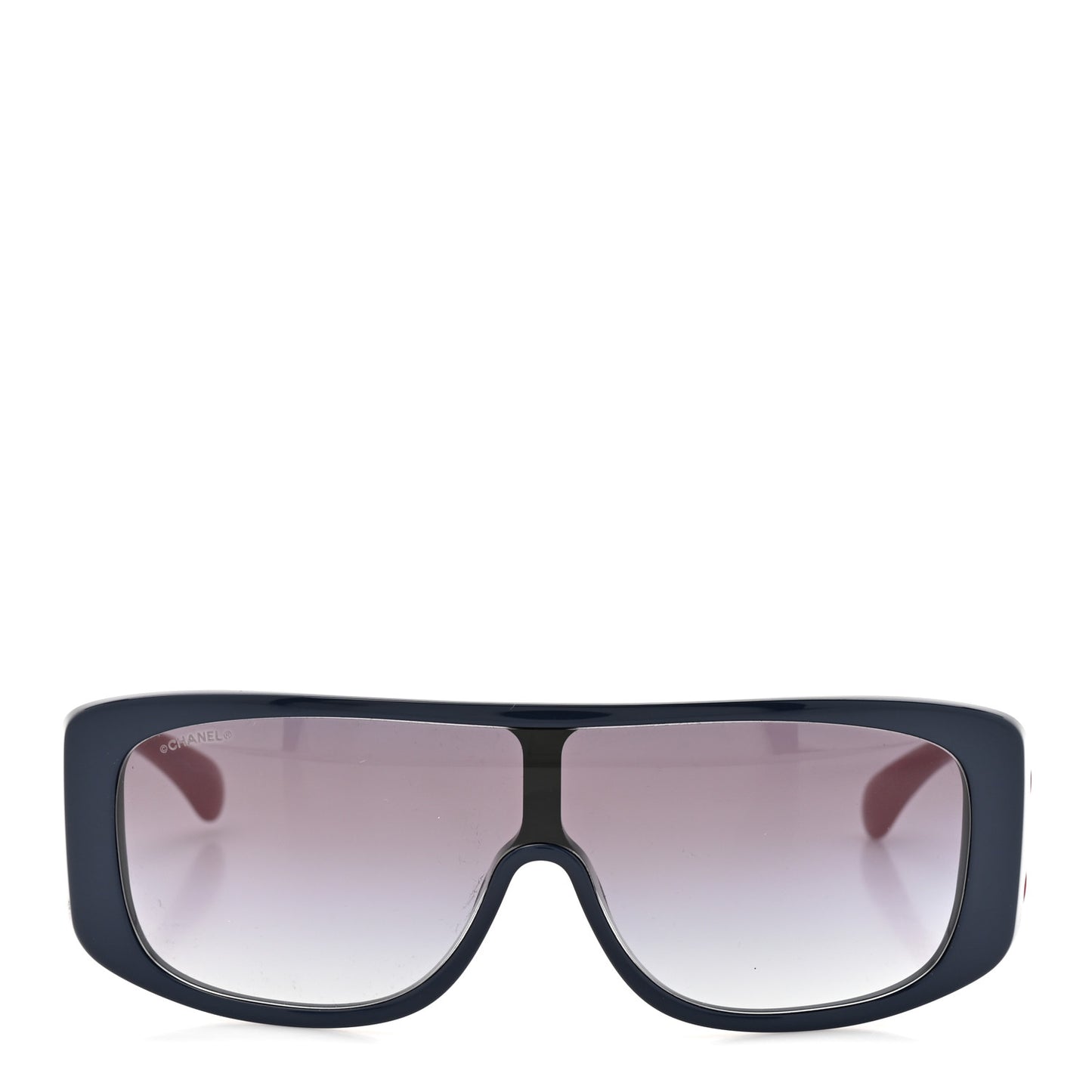 Acetate Shield Sunglasses 71466-A Blue Pink