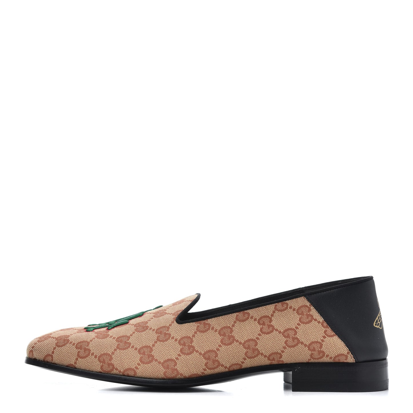 X MLB GG Monogram LA Dodgers Embroidered Mens Loafers 8.5 Beige Ruggine Black