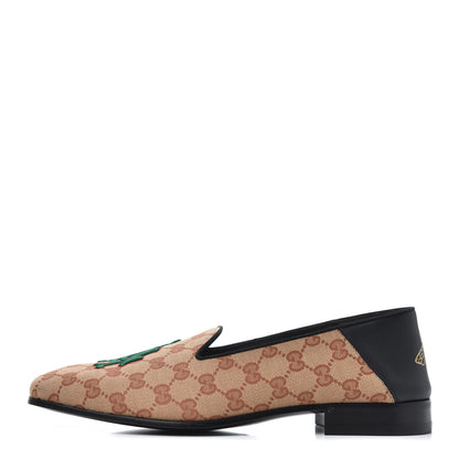 Gucci X MLB GG Monogram LA Dodgers Embroidered Mens Loafers 8.5 Beige Ruggine Black 1 of 12