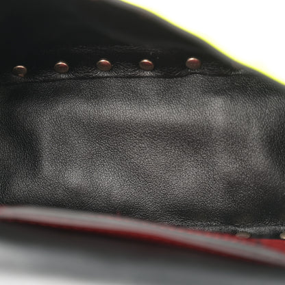 Valentino Garavani Calfskin Micro Rockstud Spike Shoulder Bag Lime 5 of 15