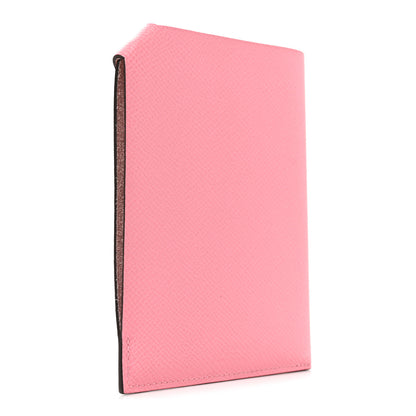 Hermes Epsom Tarmac PM Passport Holder Rose Confetti 3 of 8