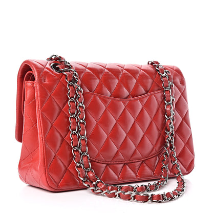 Chanel Lambskin Quilted Medium Double Flap Red 4 of 15