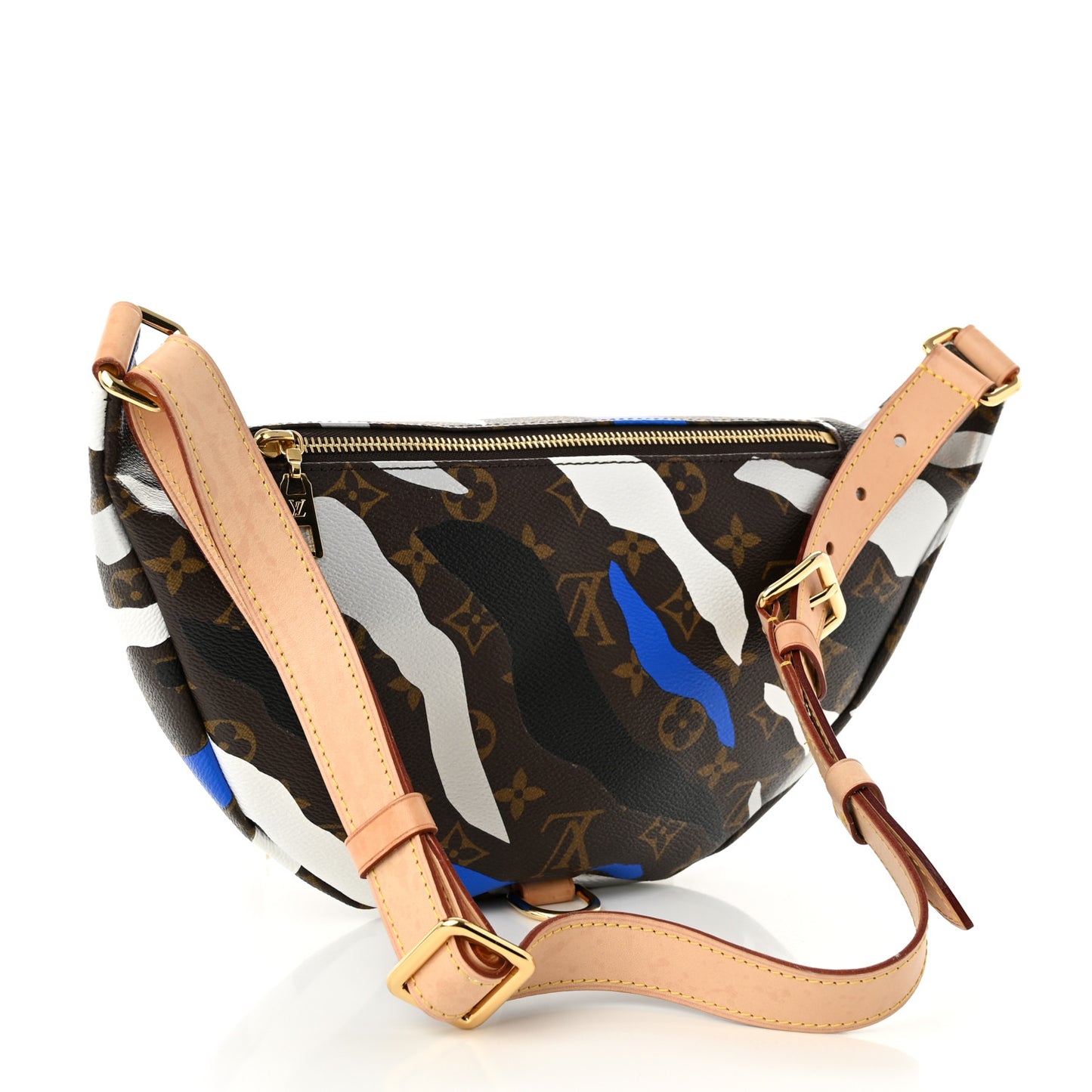 X LOL Monogram Bumbag Blue Silver