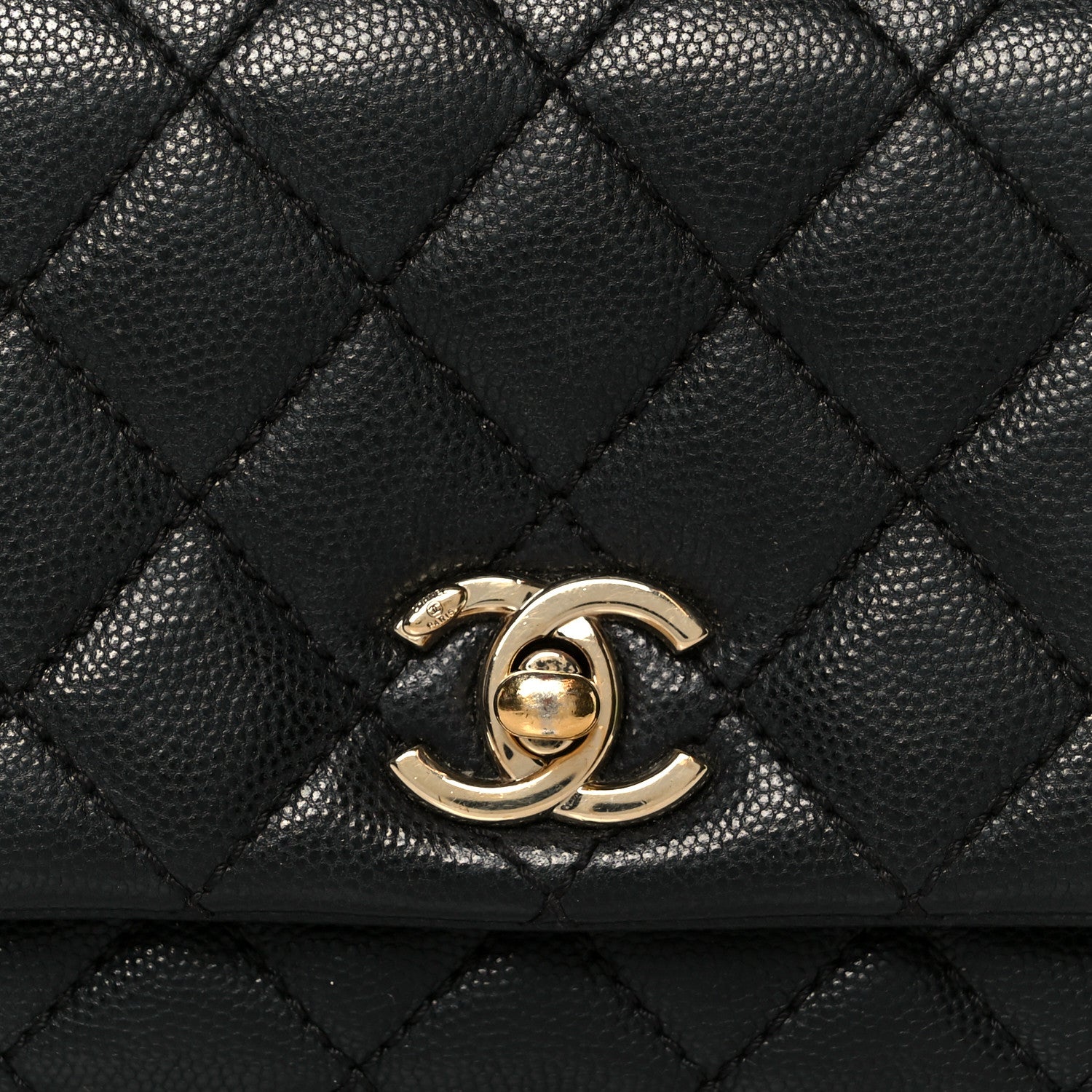 Chanel Caviar Quilted Extra Mini Coco Handle Flap Black 9 of 11