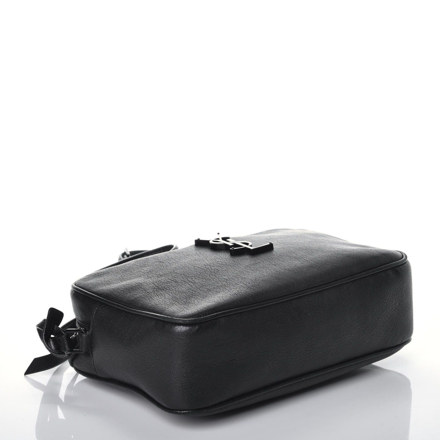 Saint Laurent Lambskin Monogram Lou Camera Bag Black 4 of 9