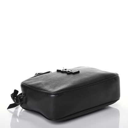 Saint Laurent Lambskin Monogram Lou Camera Bag Black 4 of 9
