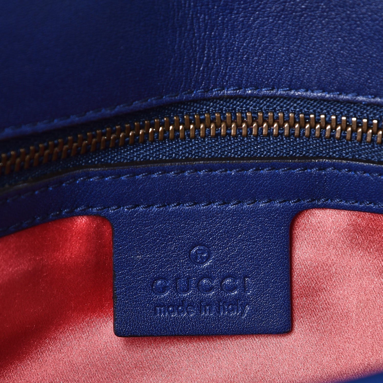Gucci Velvet Matelasse Medium GG Marmont Shoulder Bag Cobalt Blue 6 of 7