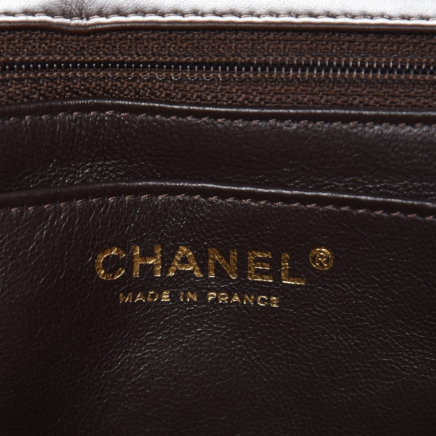 Chanel Lambskin Quilted Jumbo Single Flap Dark Brown 6 of 9