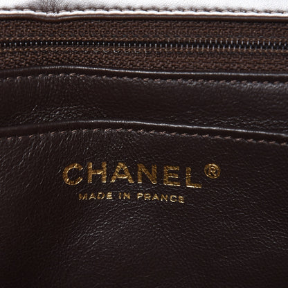 Chanel Lambskin Quilted Jumbo Single Flap Dark Brown 6 of 9