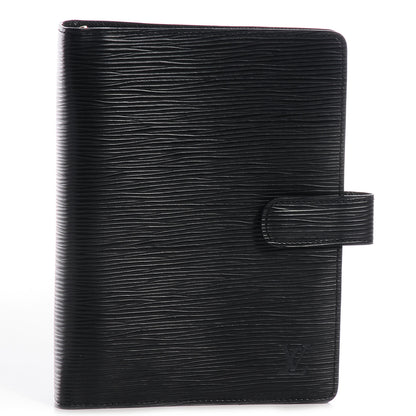 Louis Vuitton Epi Medium Ring Agenda Black 2 of 8